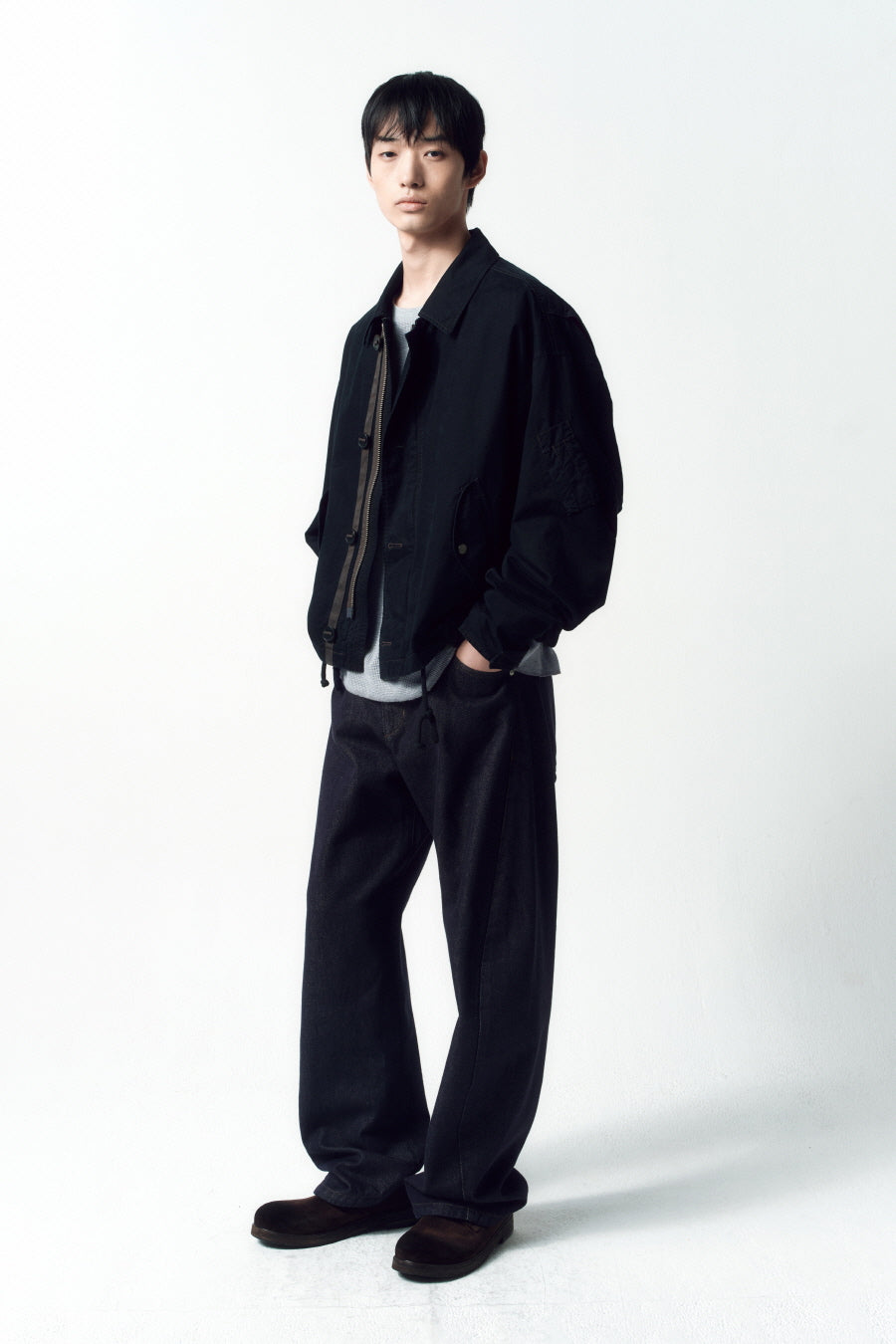 Insilence - Brushed Cotton MK3 Jumper (Washed Black) product image 3 | TRAB K-Fashion Australia