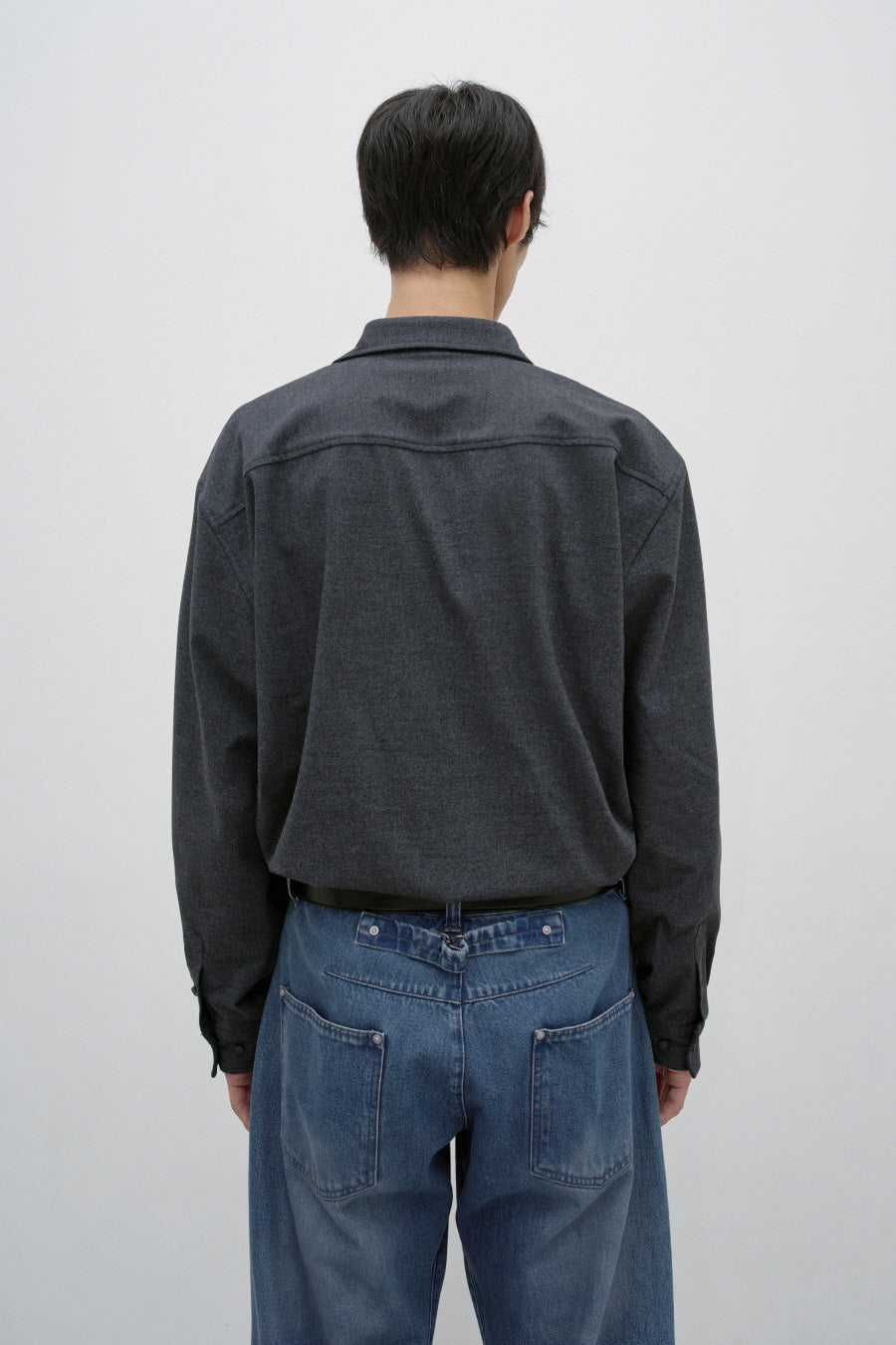 Insilence - Modal Shirt (Charcoal) product image 4 | TRAB K-Fashion Australia