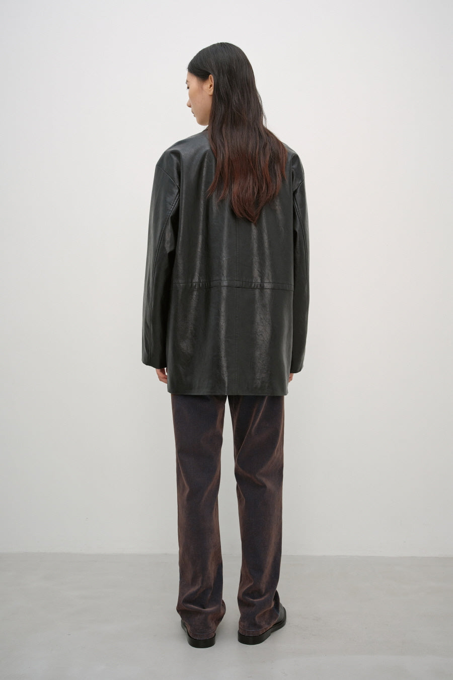 Insilence - Washed Velvet Straight Denim (Brown) product image 6 | TRAB K-Fashion Australia