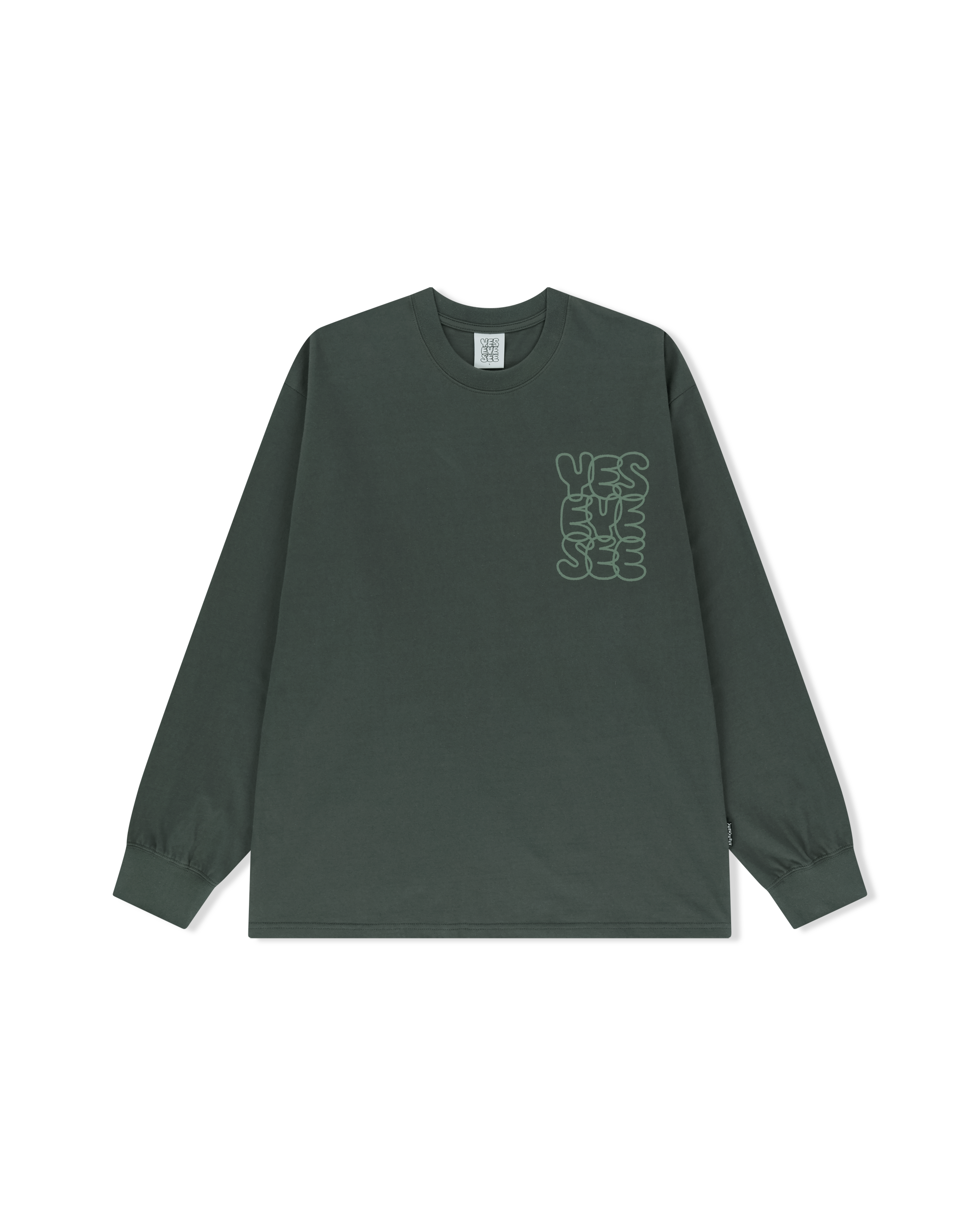 yeseyesee - C-Logo L/S (Khaki) product image 1 | TRAB K-Fashion Australia