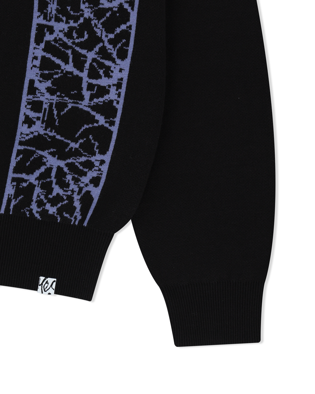 yeseyesee - Knit Zip Up Polo Cardigan (Black) product image 4 | TRAB K-Fashion Australia