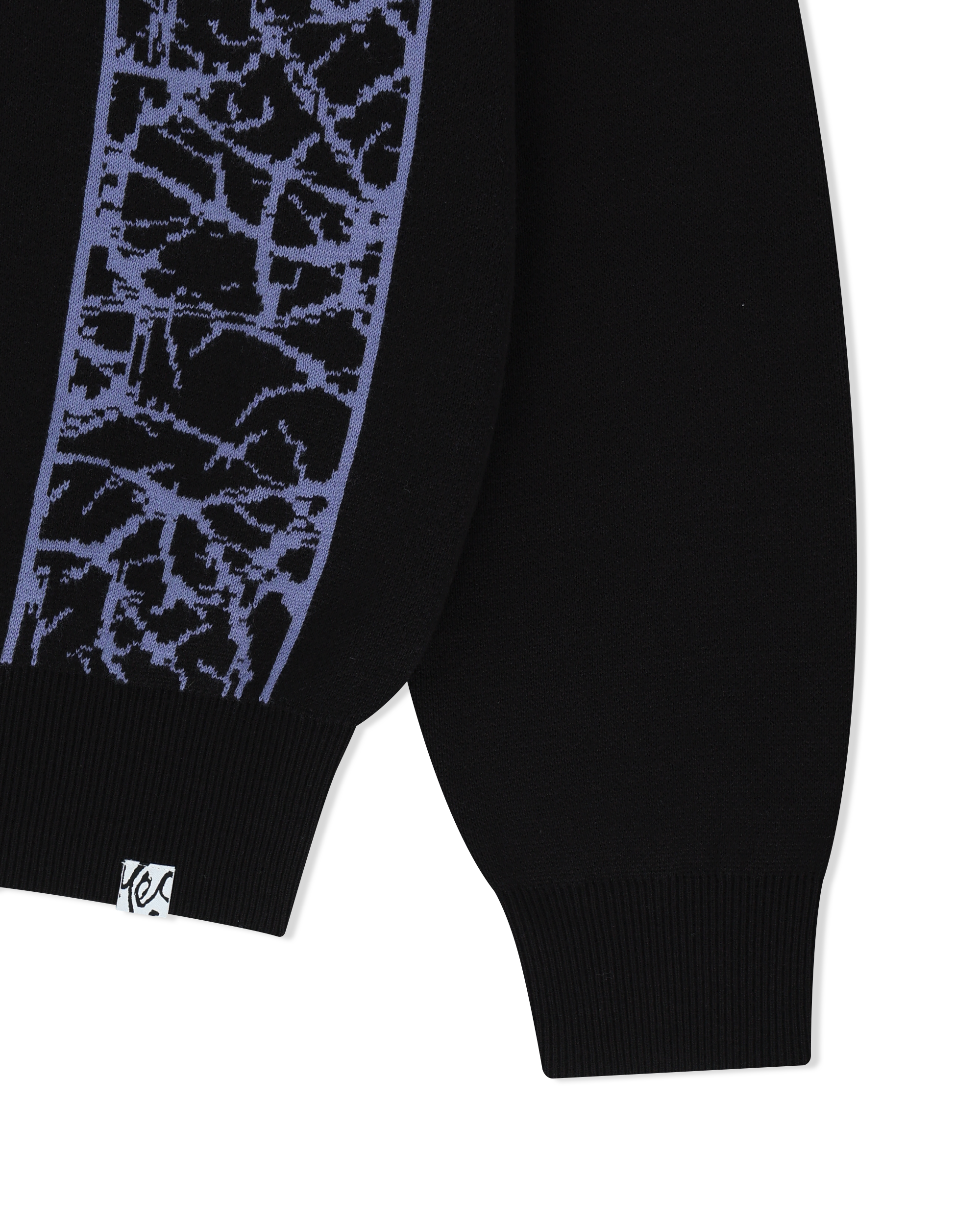 yeseyesee - Knit Zip Up Polo Cardigan (Black) product image 4 | TRAB K-Fashion Australia