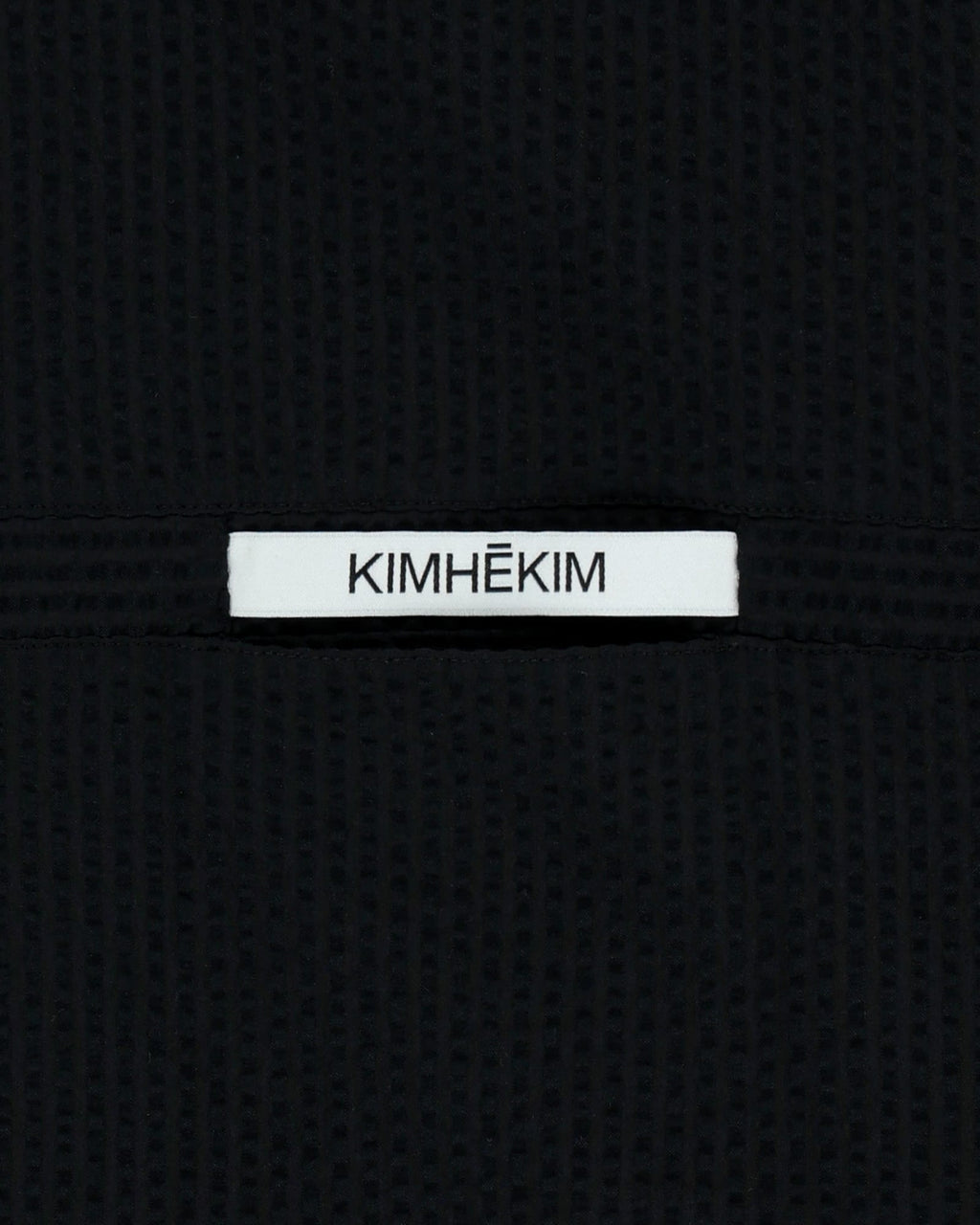 Kimhe Kim - Stripped Label Short Sleeves Shirt (Black) product image 21 | TRAB K-Fashion Australia
