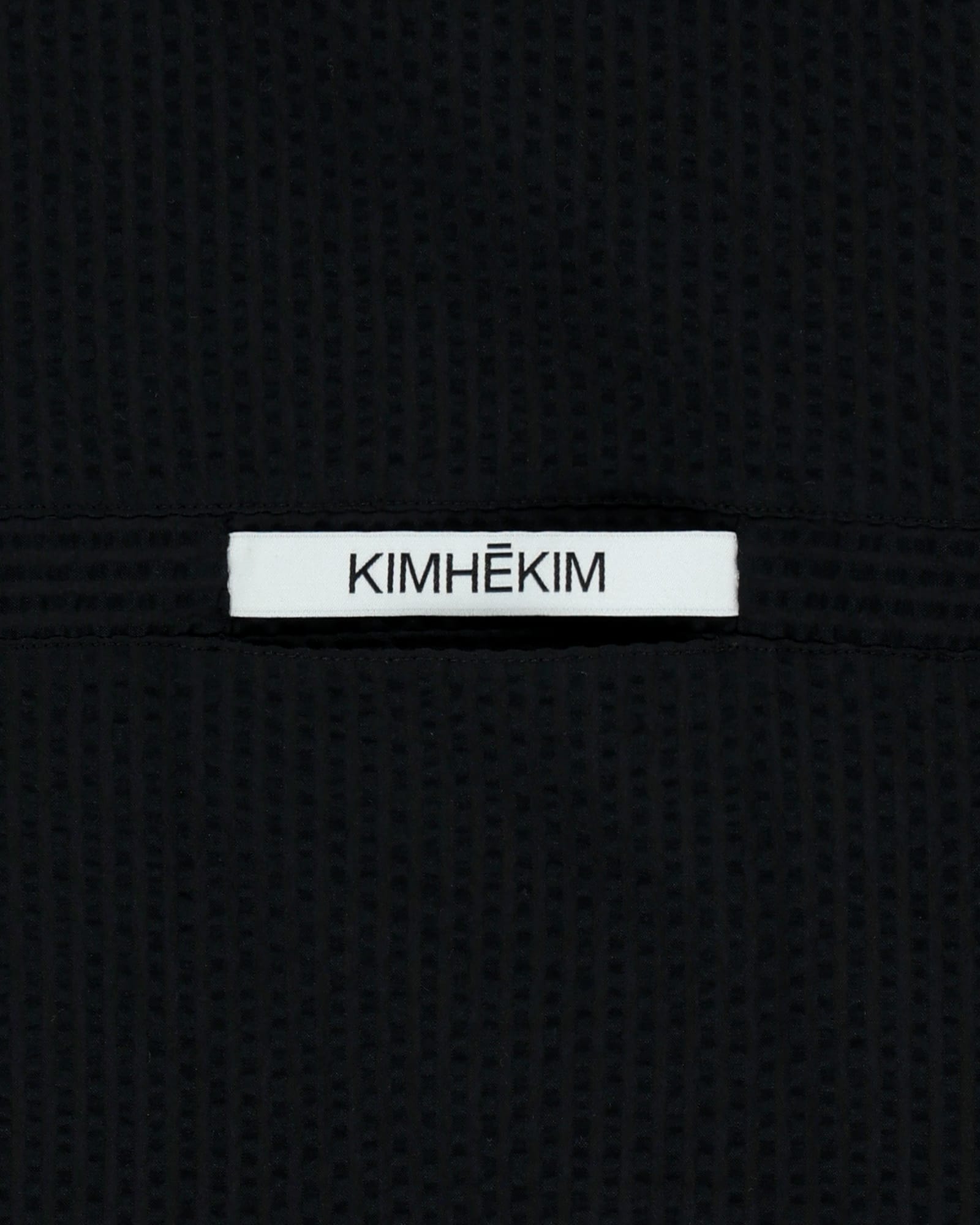 Kimhe Kim - Stripped Label Short Sleeves Shirt (Black) product image 21 | TRAB K-Fashion Australia