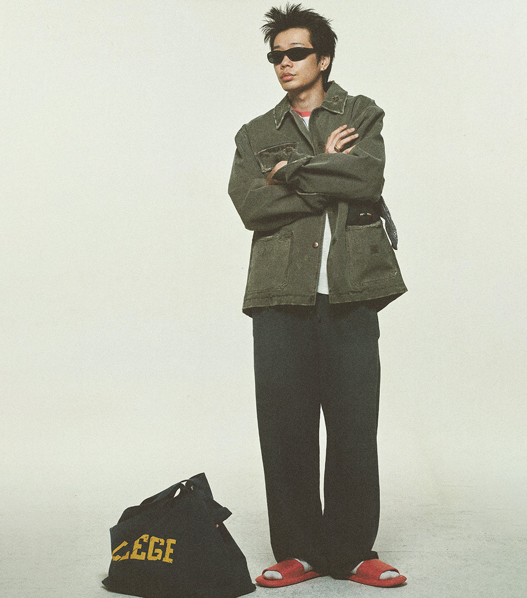 Llege - Damaged Work Jacket (Grey) product image 6 | TRAB K-Fashion Australia