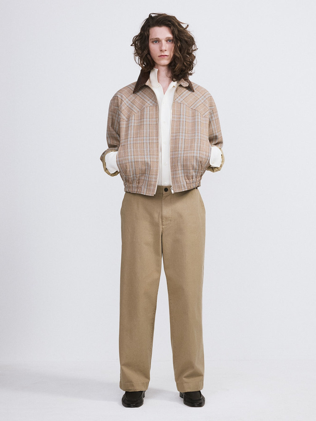 Recto - Vintage Check Jumper (Camel) product image 1 | TRAB K-Fashion Australia