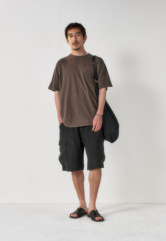 Art if acts - Garment Dyed Slub Pocket T-Shirt (Charcoal) product image 1 | TRAB K-Fashion Australia