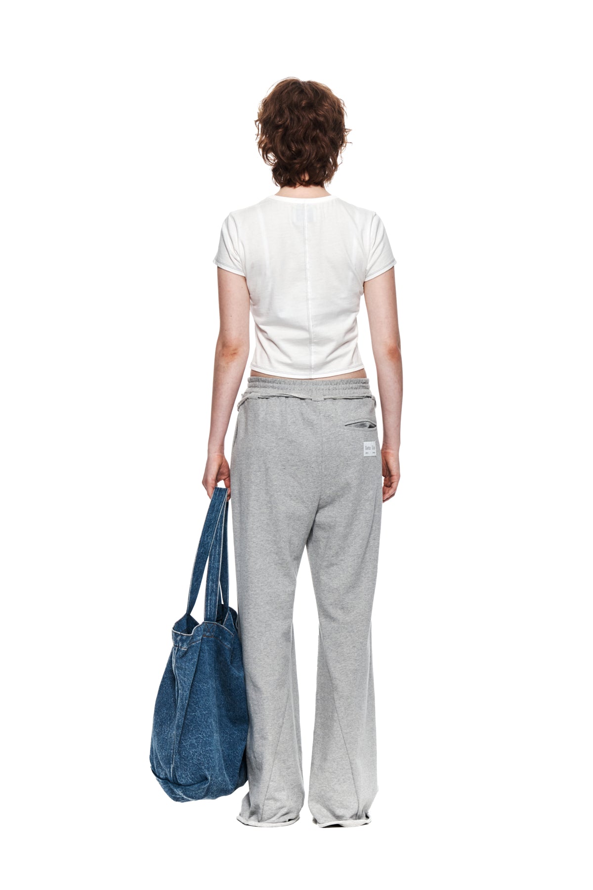 Matin Kim - Matin Shade Logo Crop Top (White) product image 7 | TRAB K-Fashion Australia