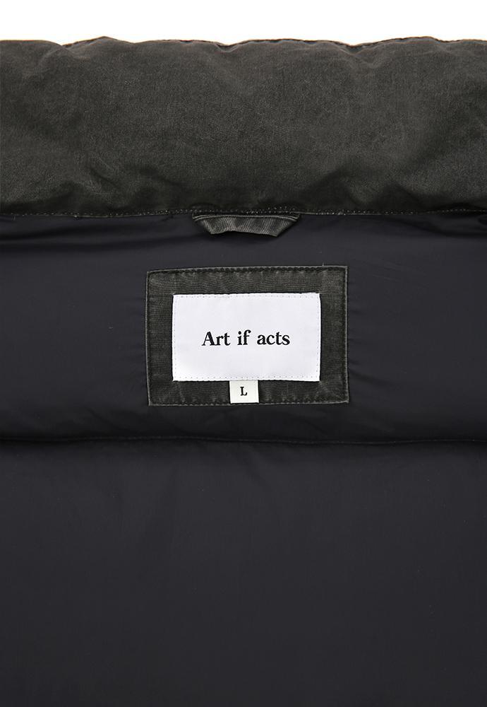 Art if acts - Garment Washed Puffer Down Jacket (Faded Black) product image 13 | TRAB K-Fashion Australia