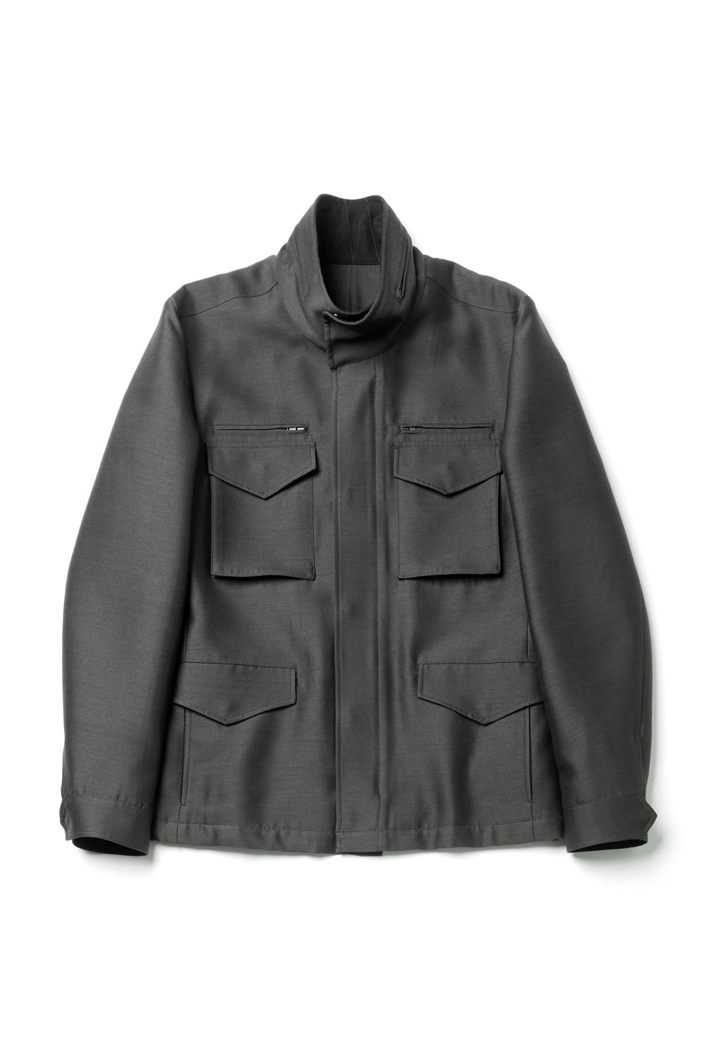 Hatchingroom - Silent M65 Jacket (Wool/Silk Sage) product image 1 | TRAB K-Fashion Australia
