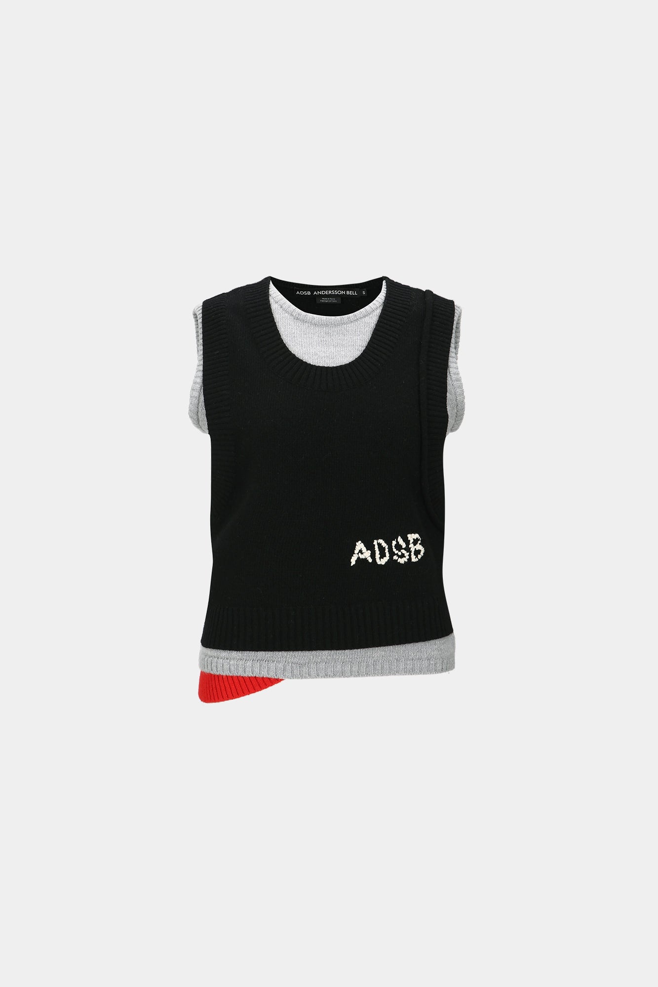 Andersson Bell - Tres Layered Sleeveless Top (Black) product image 7 | TRAB K-Fashion Australia