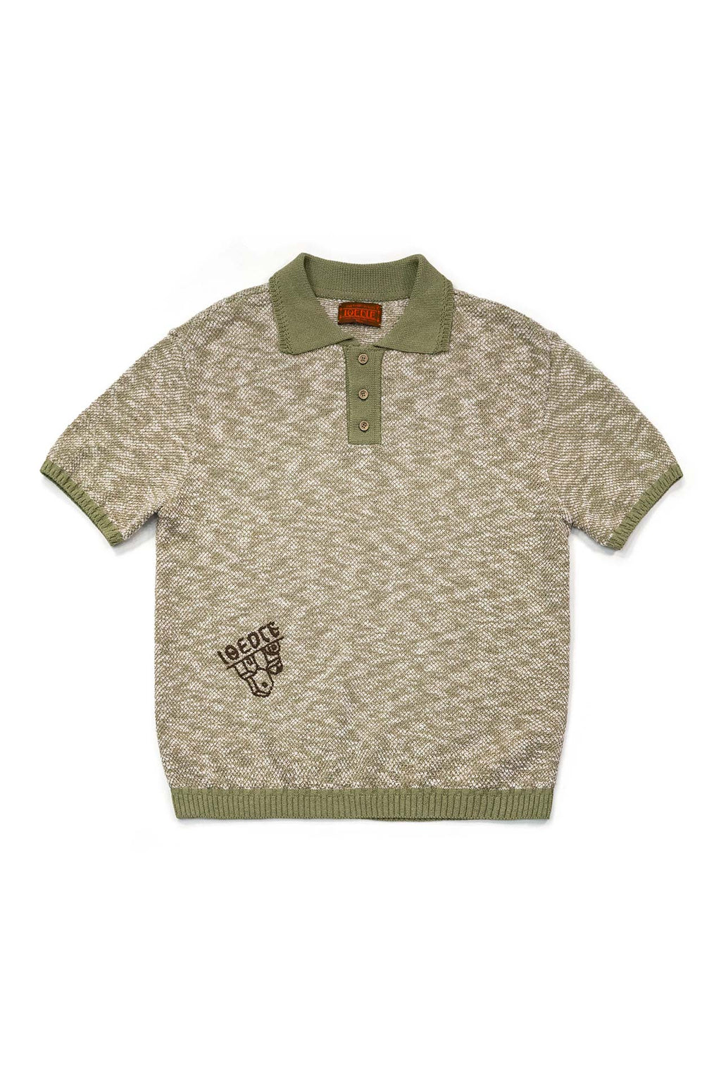Ioedle - Lake Reflection Collared Short Sleeve Knit (Green) product image 2 | TRAB K-Fashion Australia