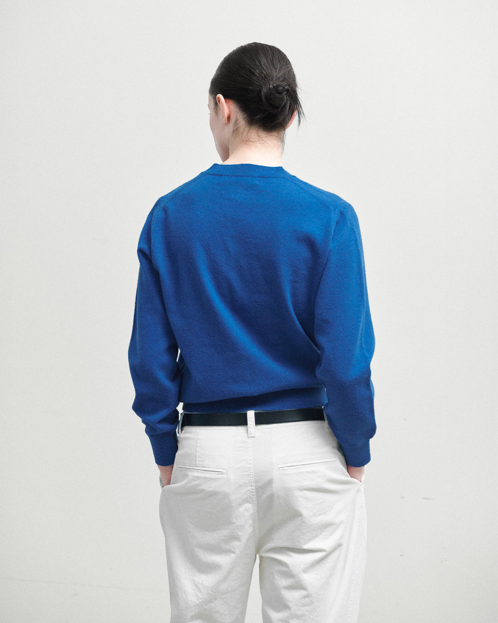 Brownyard - Extra Super Fine V Neck Knit (Blue) product image 2 | TRAB K-Fashion Australia