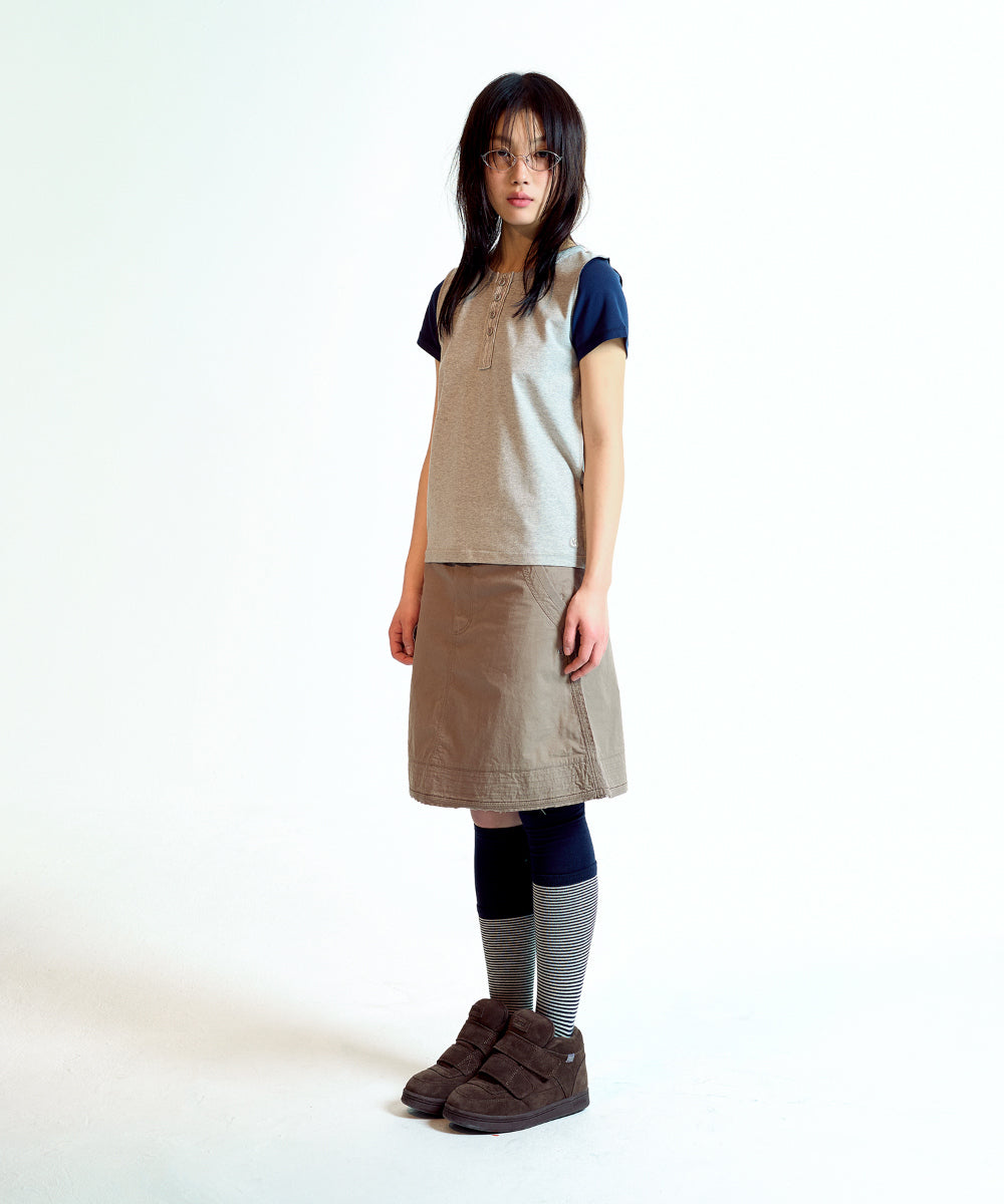 Coyseio - Dudu Reverse T-Shirt (Melange Grey) product image 10 | TRAB K-Fashion Australia