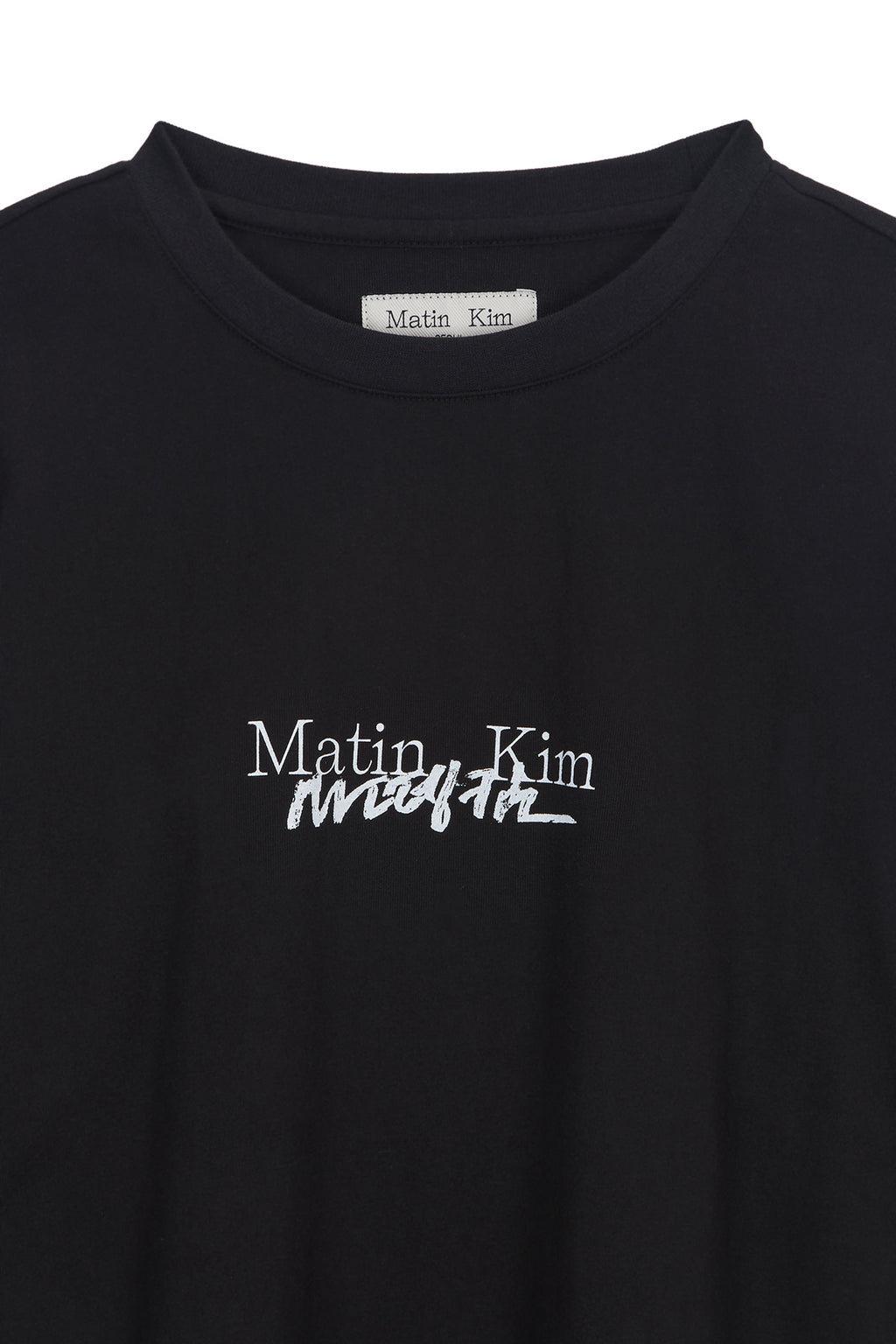Matin Kim - Hangeul Logo Archive Long Sleeve (Black) product image 3 | TRAB K-Fashion Australia