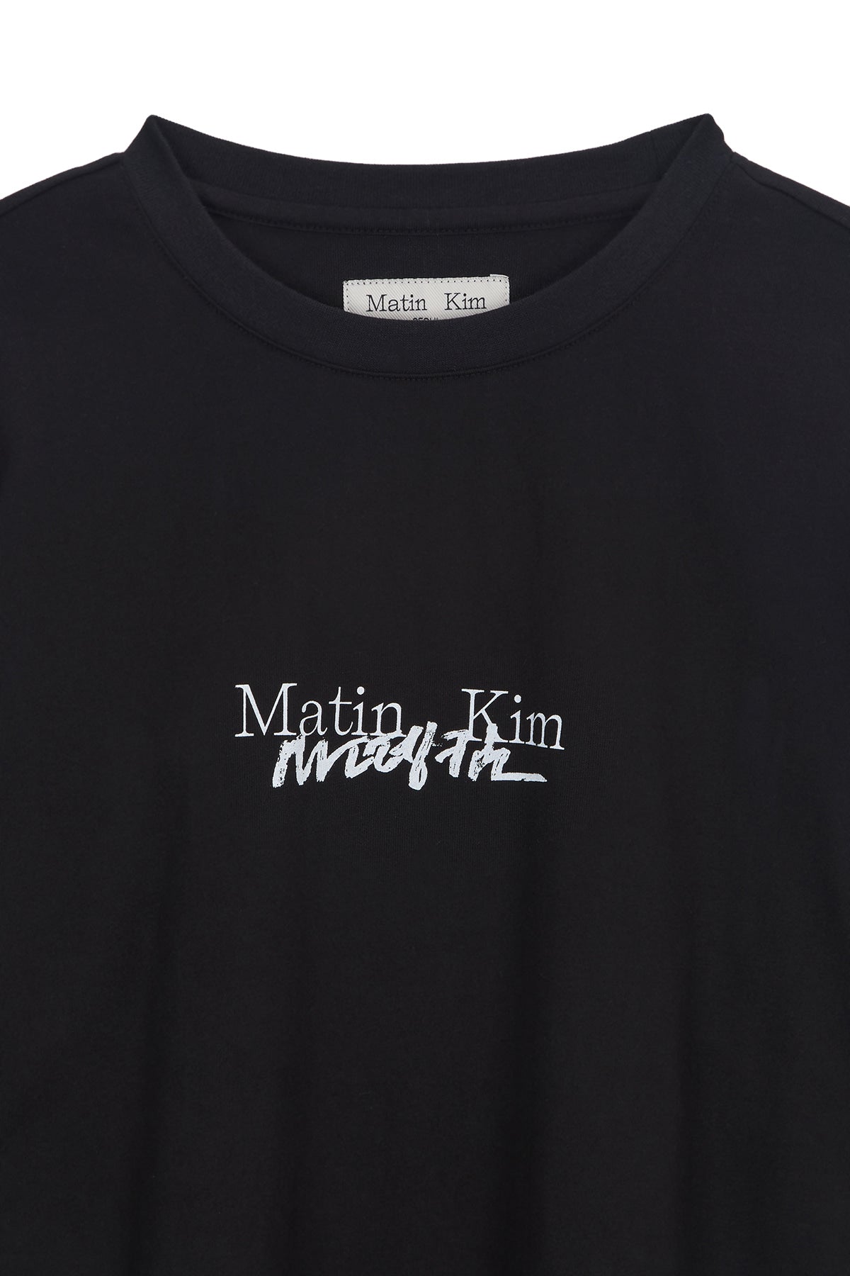 Matin Kim - Hangeul Logo Archive Long Sleeve (Black) product image 3 | TRAB K-Fashion Australia