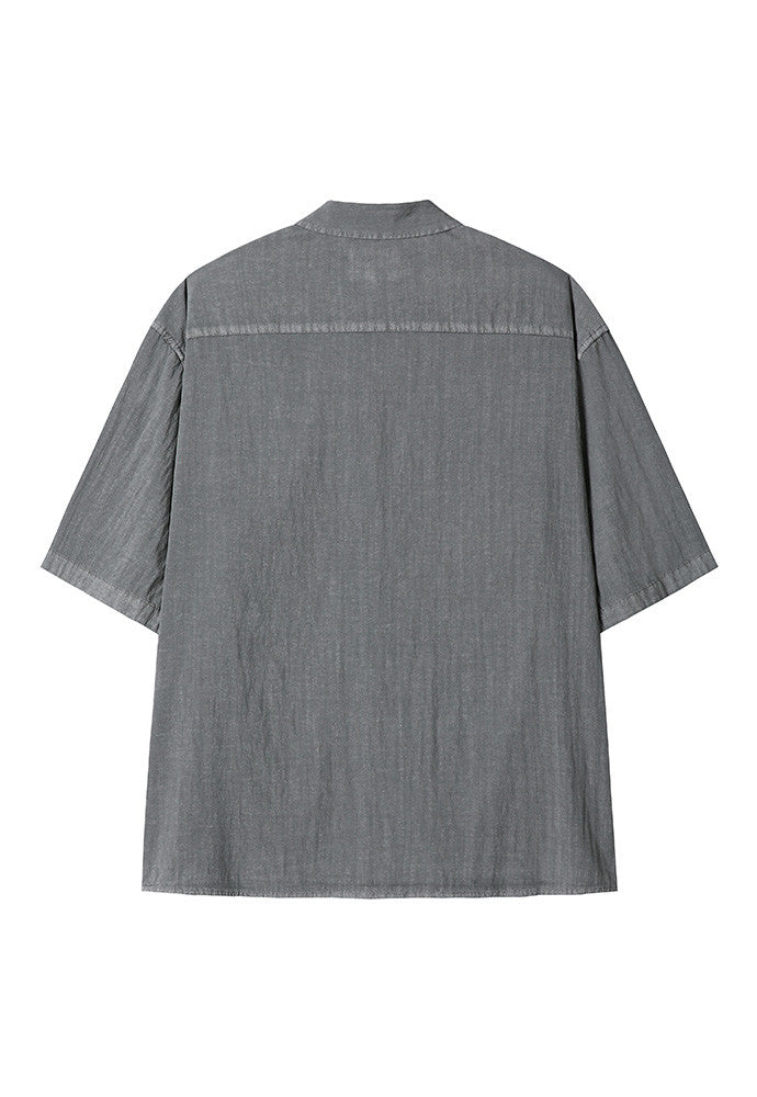 Art if acts - Garment Dyed Two Pocket Half Shirt (Vintage Charcoal) product image 6 | TRAB K-Fashion Australia