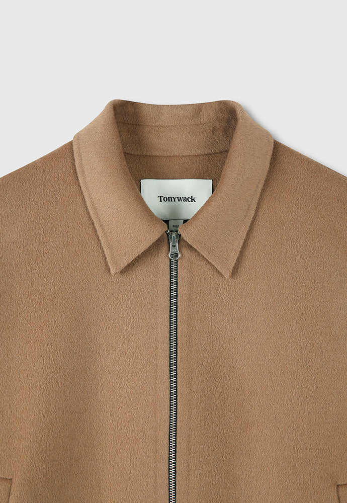 Tonywack - Handmade Cashmere Zipped Blouson Jacket (Camel) product image 10 | TRAB K-Fashion Australia