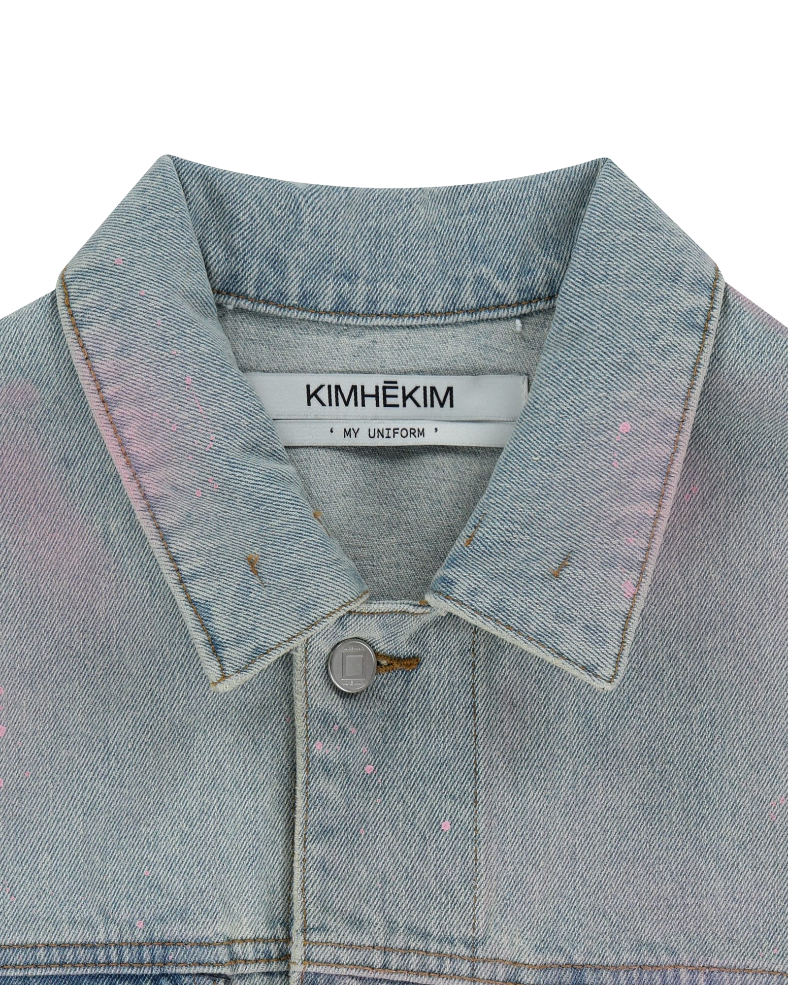 Kimhe Kim - Spray Dyed Denim Jacket (Sky Blue) product image 13 | TRAB K-Fashion Australia
