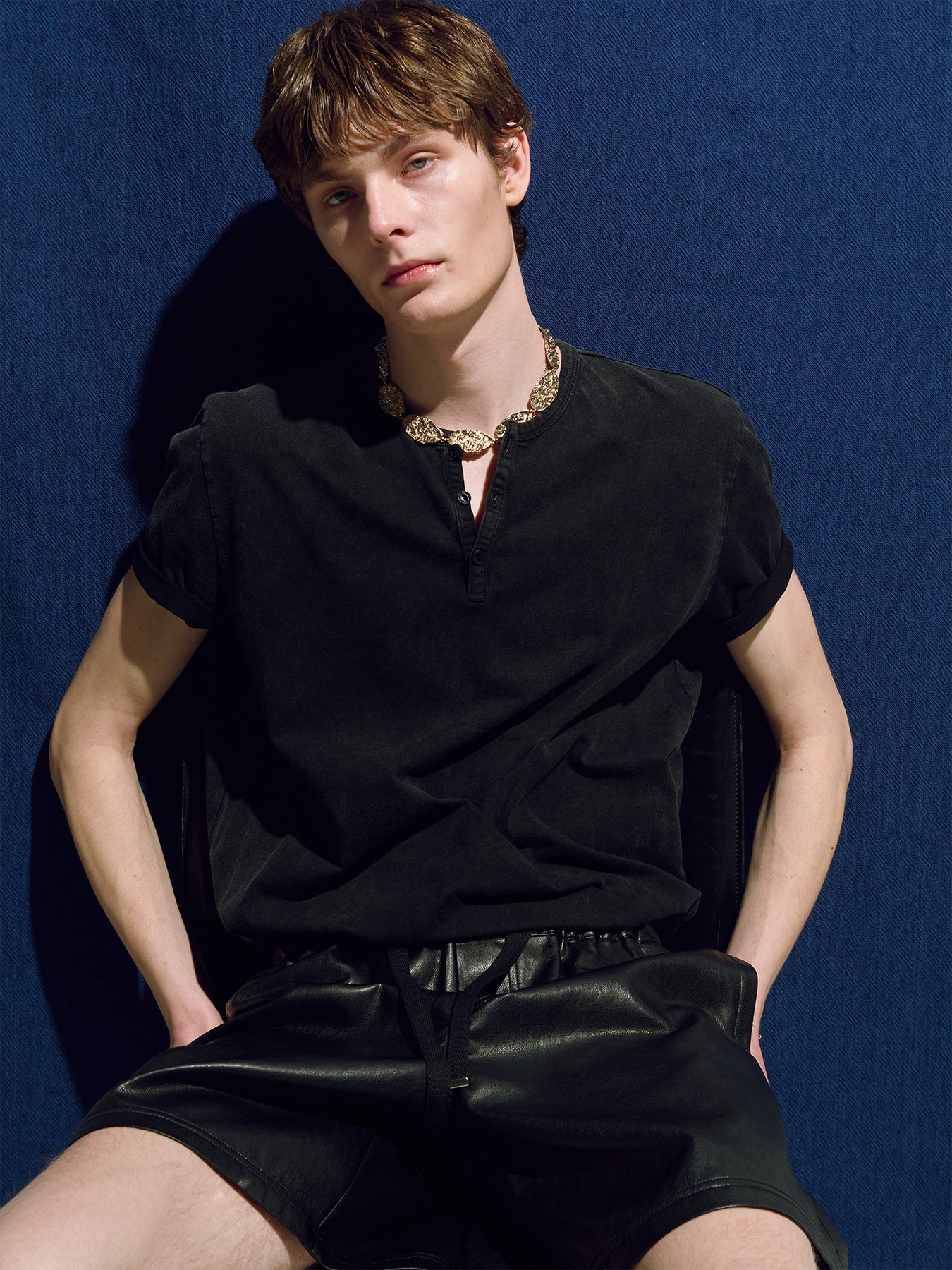 Tonywack - Faux Leather Lounge Shorts (Black) product image 9 | TRAB K-Fashion Australia