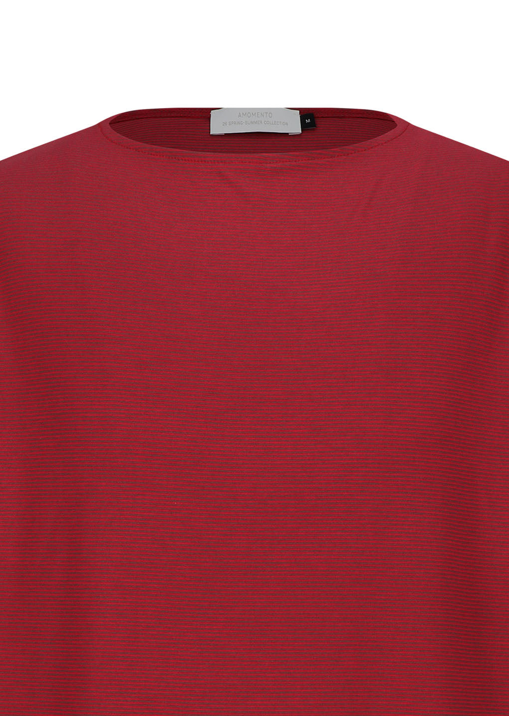Amomento - Stripe Boat Neck Long Sleeve (Red) product image 4 | TRAB K-Fashion Australia