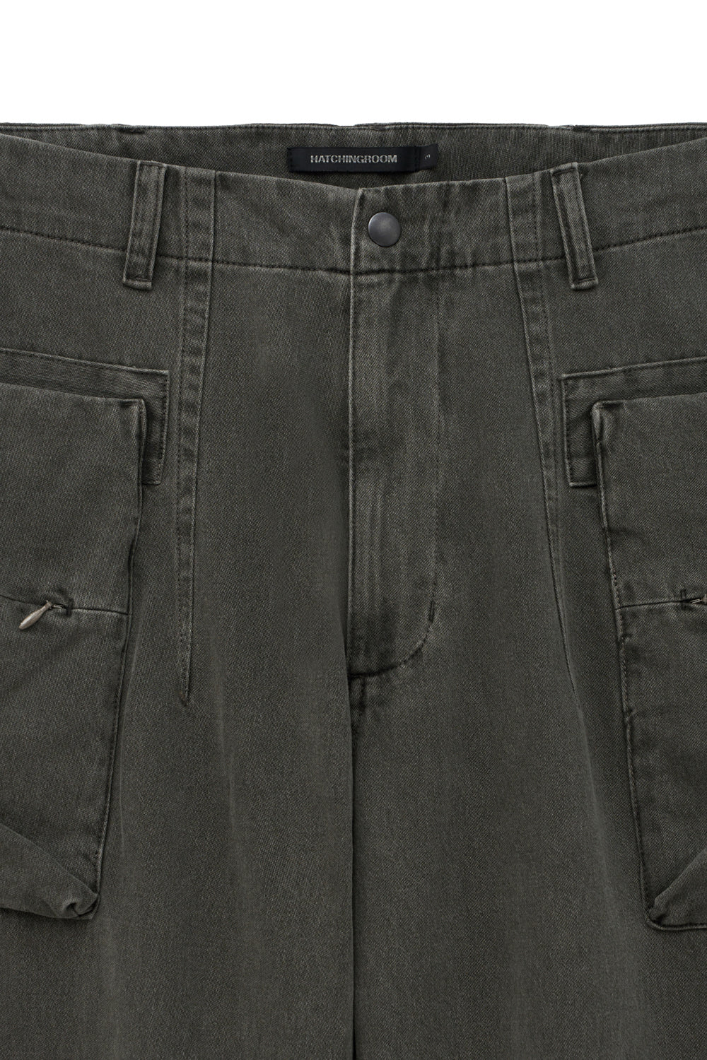 Hatchingroom - Big Cargo Pants V2 Dark (Khaki) product image 3 | TRAB K-Fashion Australia