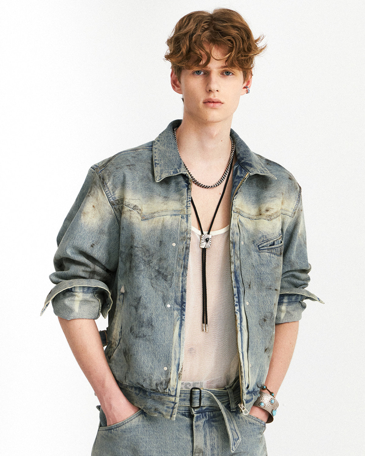 Eastlogue - Western Trucker Jacket (Dust Indigo) product image 2 | TRAB K-Fashion Australia