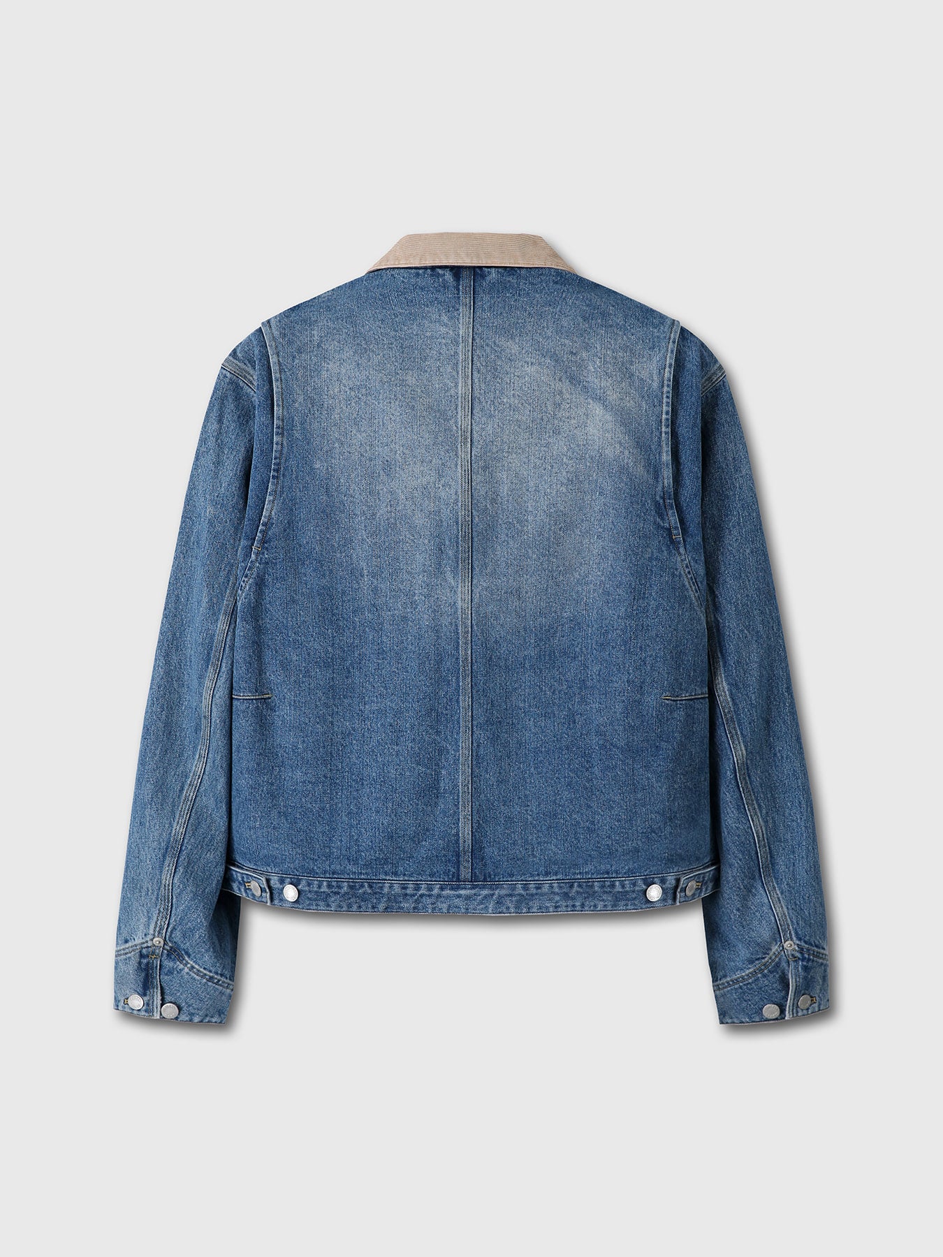 Tonywack - Corduroy Collar Denim Work Jacket (Washed Blue) product image 9 | TRAB K-Fashion Australia