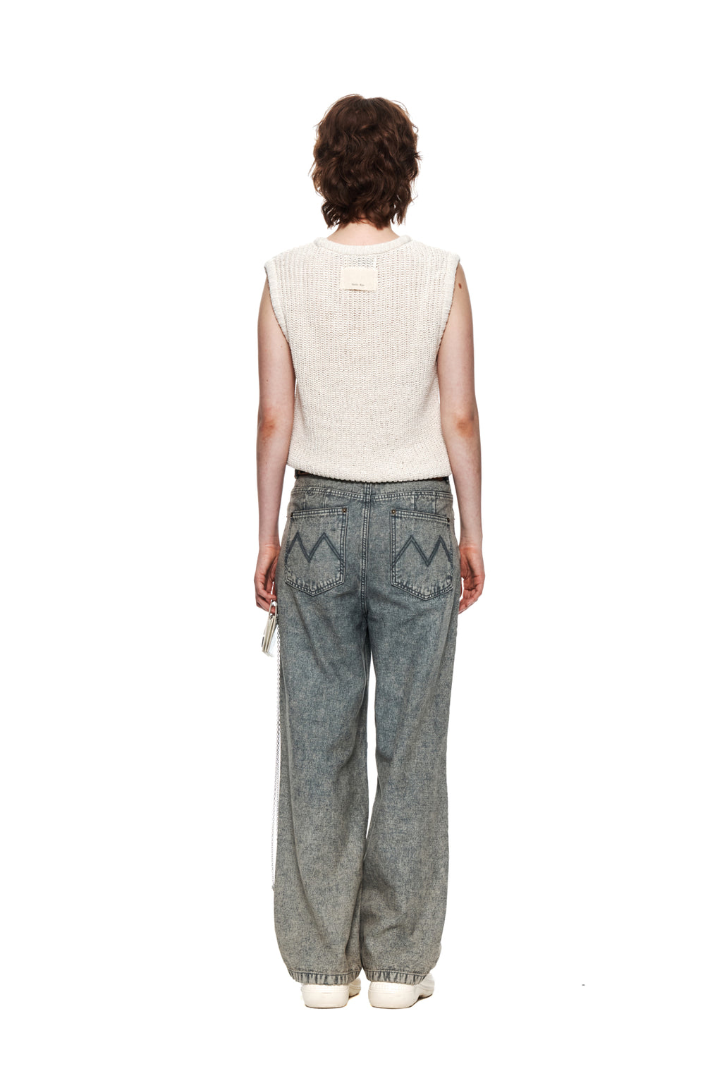 Matin Kim - Color Washed Denim Pants (Blue) product image 7 | TRAB K-Fashion Australia