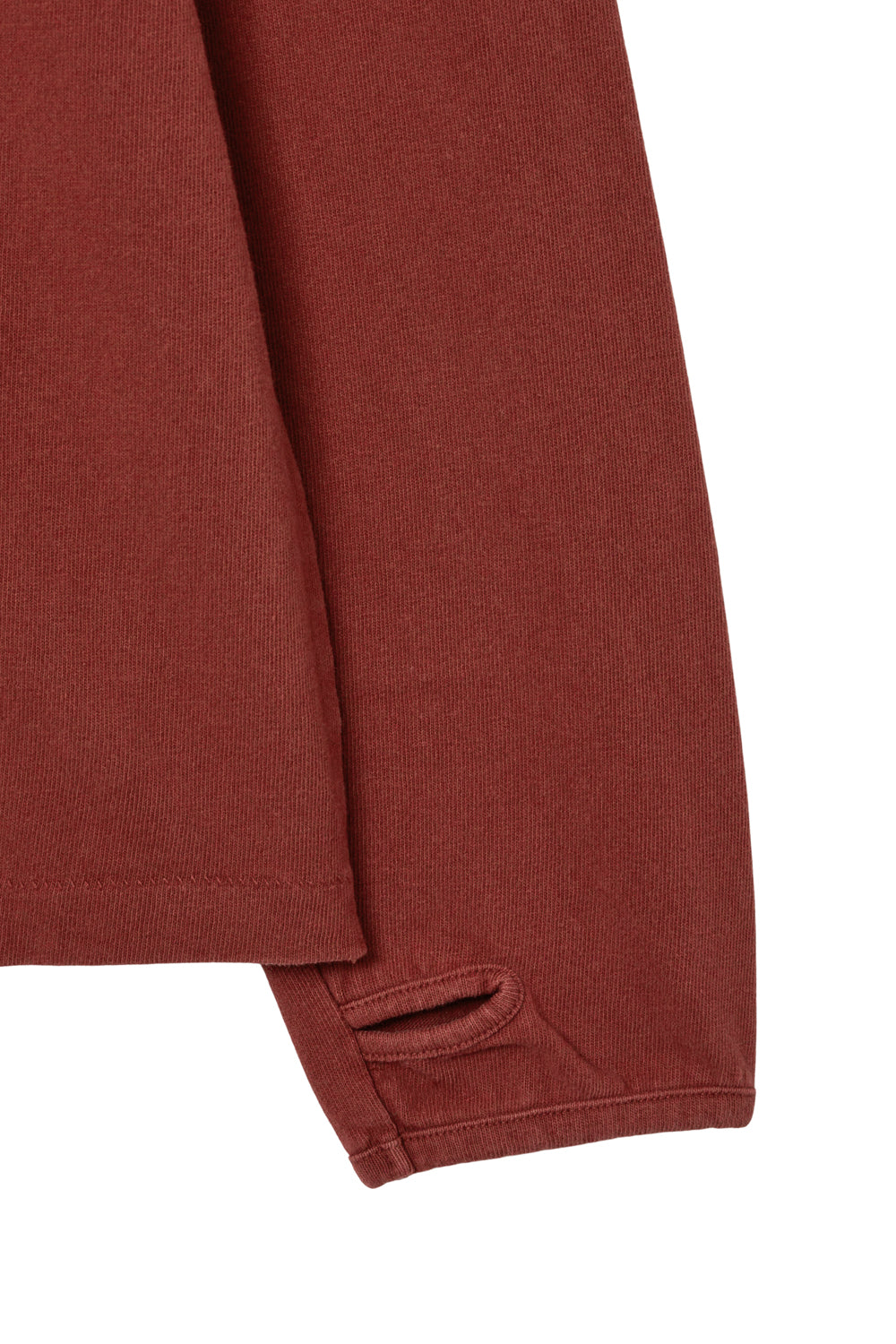 Hatchingroom - Double Henley Neck Tee Bleached (Red) product image 7 | TRAB K-Fashion Australia