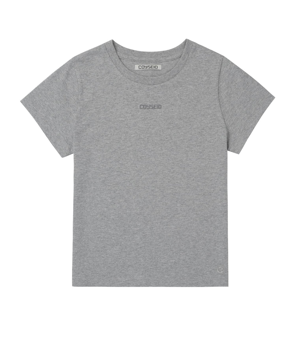 Coyseio - Mini Logo T-Shirt (Melange Grey) product image 5 | TRAB K-Fashion Australia