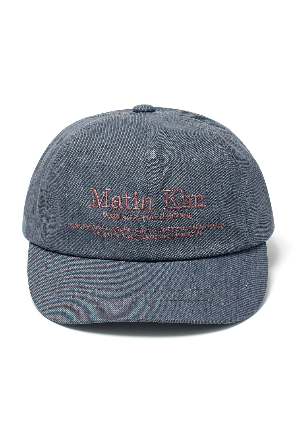 Matin Kim - Matin Heritage Flat Brim Cap (Navy) product image 1 | TRAB K-Fashion Australia
