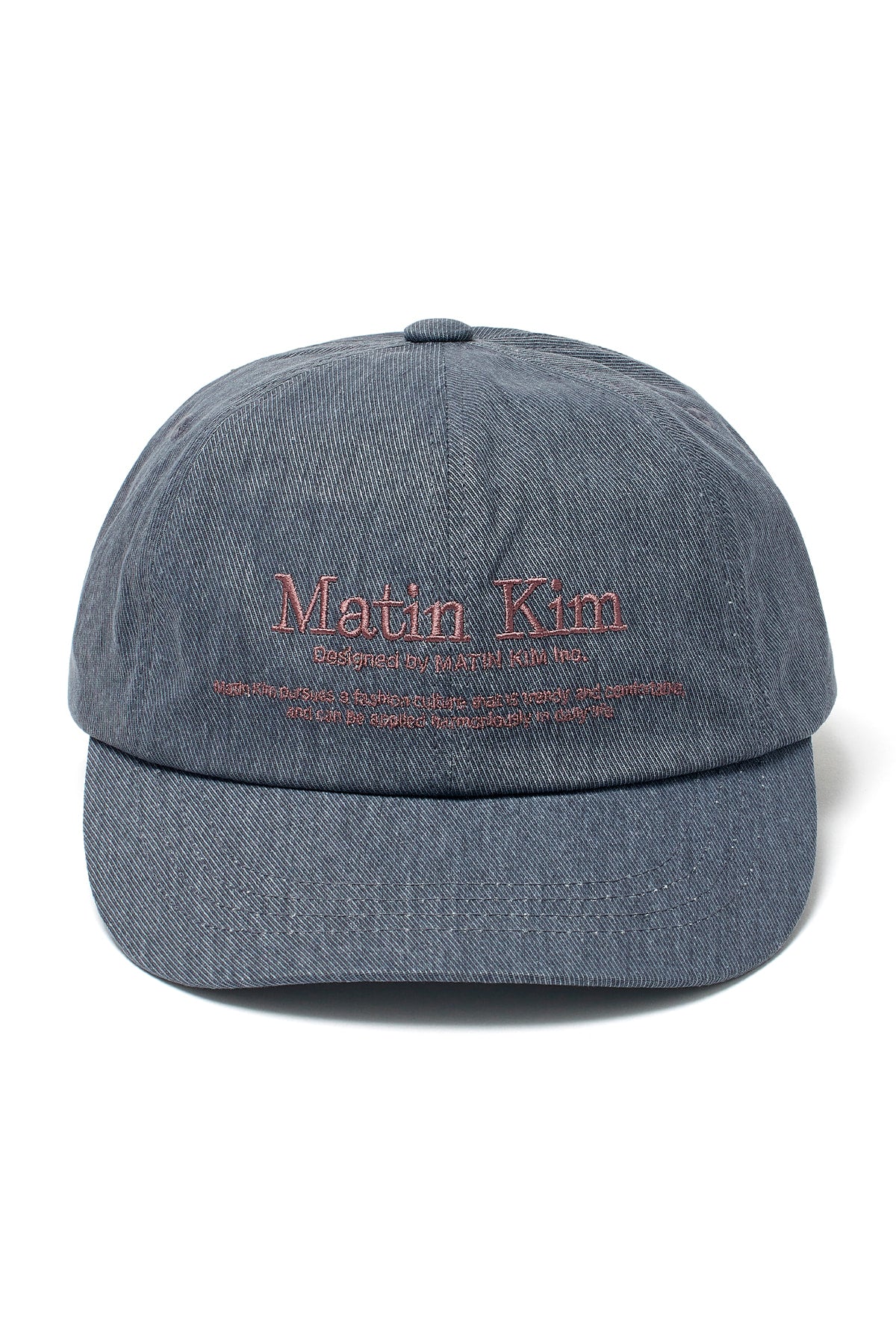 Matin Kim - Matin Heritage Flat Brim Cap (Navy) product image 1 | TRAB K-Fashion Australia