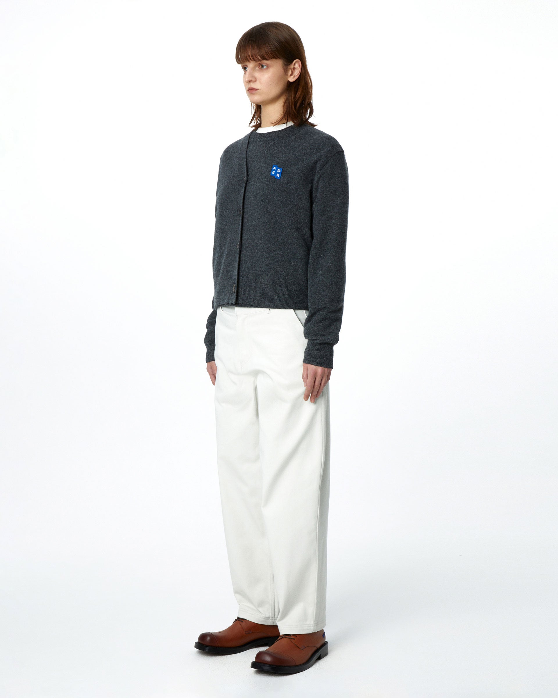 Ader Error - Sig; BL Tag cardigan 01 (Charcoal) product image 5 | TRAB K-Fashion Australia