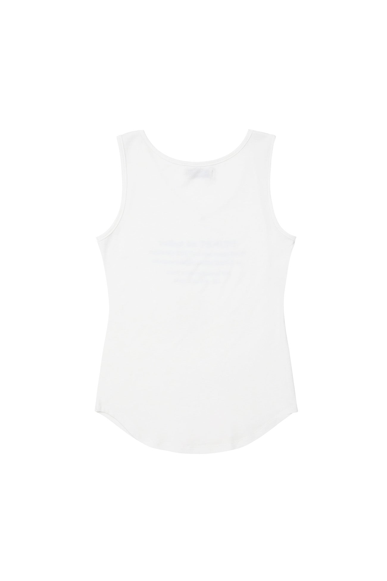 Deinet - V-Neck Lettering Sleeveless (White) product image 9 | TRAB K-Fashion Australia