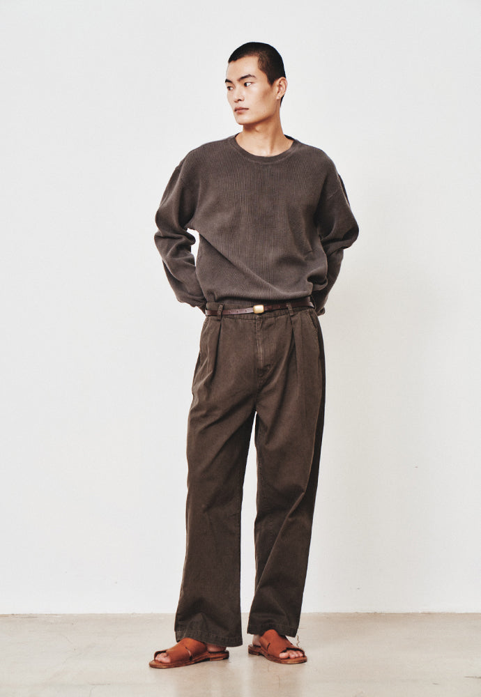Art if acts - Garment Dyed Waffle Sleeve (Faded Charcoal) product image 4 | TRAB K-Fashion Australia