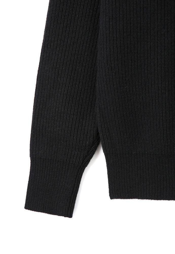 Art if acts - Half Zipup Turtle Neck Knit (Black) product image 12 | TRAB K-Fashion Australia
