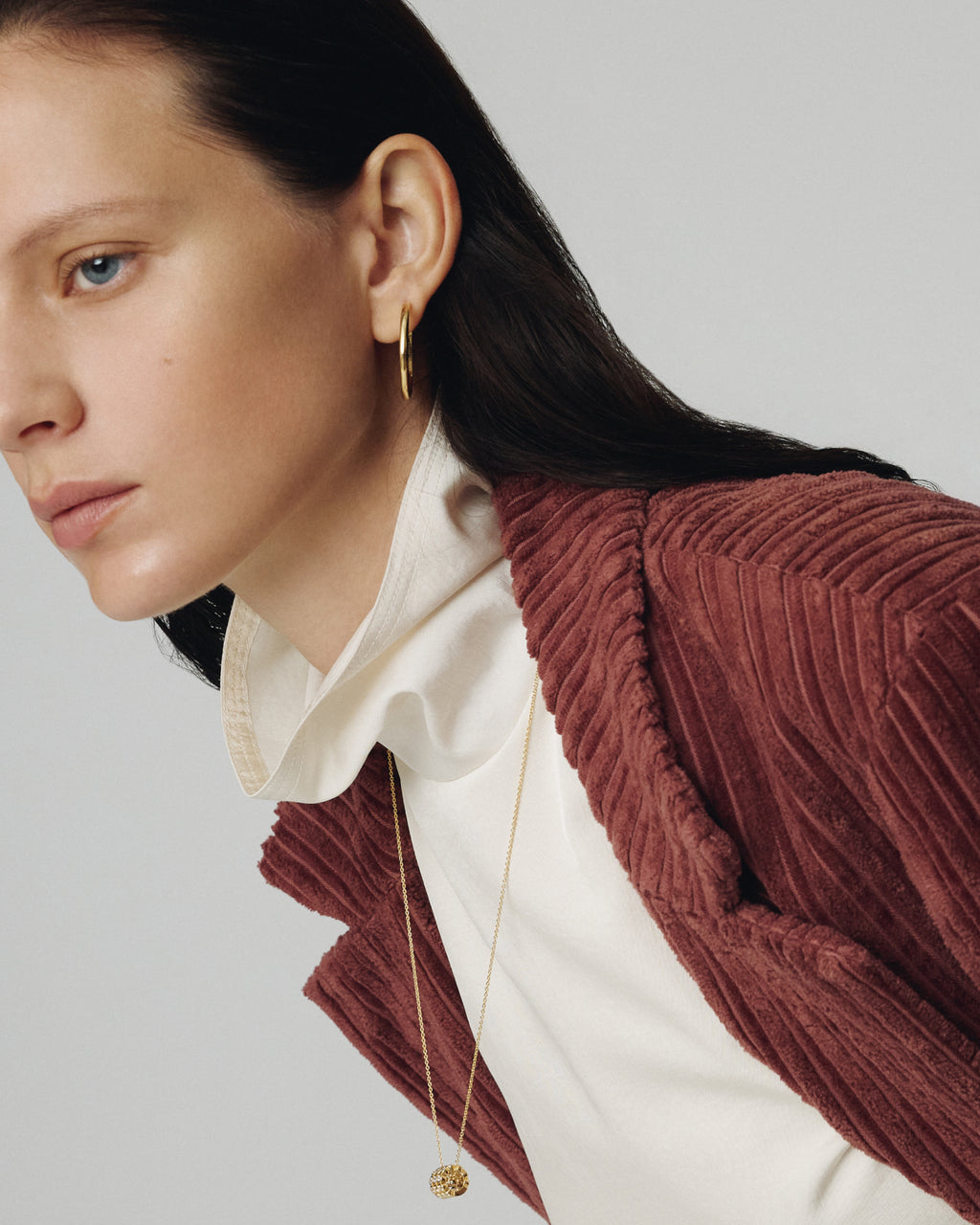 Numbering - Basic Hoop Earrings #3208 product image 2 | TRAB K-Fashion Australia