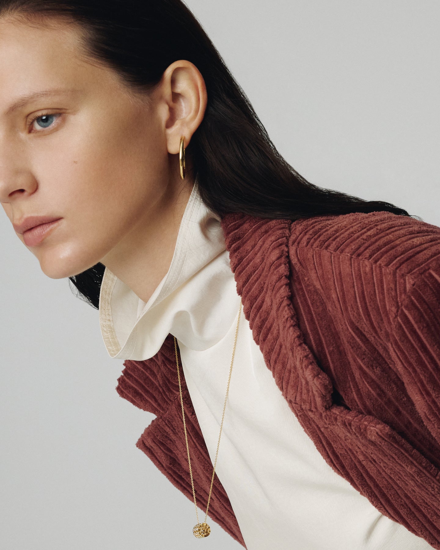 Numbering - Basic Hoop Earrings #3208 product image 2 | TRAB K-Fashion Australia