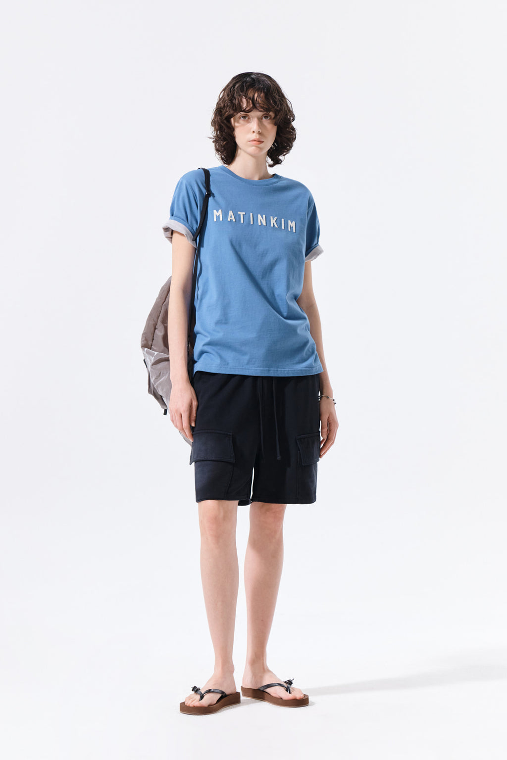 Matin Kim - Applique Felt Logo Top (Blue) product image 9 | TRAB K-Fashion Australia