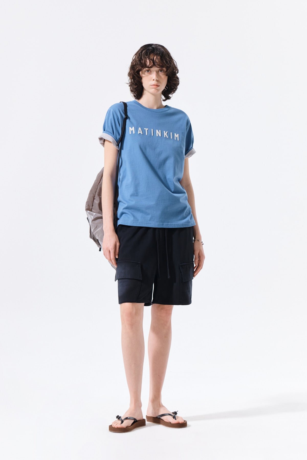 Matin Kim - Applique Felt Logo Top (Blue) product image 9 | TRAB K-Fashion Australia