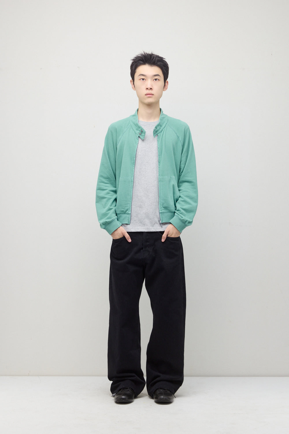 Hatchingroom - VTG Harrington Cardigan Bleached (Emerald) product image 7 | TRAB K-Fashion Australia