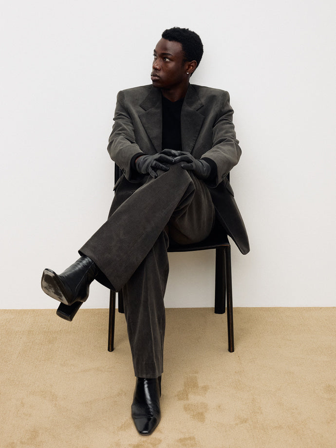 Tonywack - Corduroy Single-Breasted Tailored Jacket (Anthracite) product image 8 | TRAB K-Fashion Australia