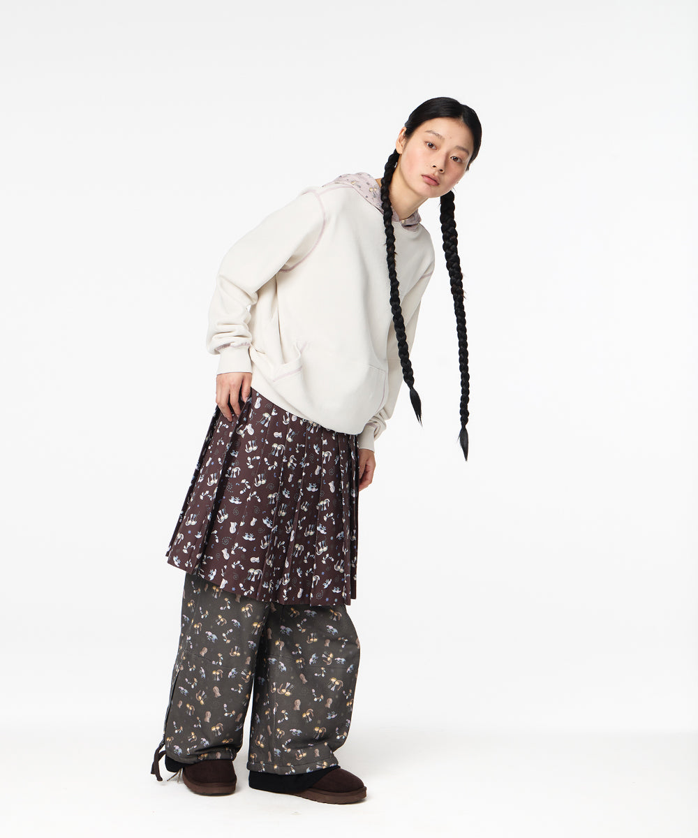 Coyseio - Teji Pattern Side Button Sweat Pants (Charcoal) product image 3 | TRAB K-Fashion Australia