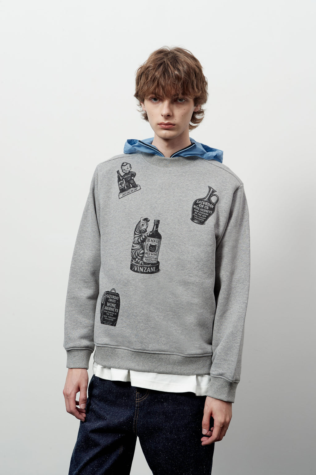 Stu - Printing Sweatshirt Melange (Grey) product image 12 | TRAB K-Fashion Australia