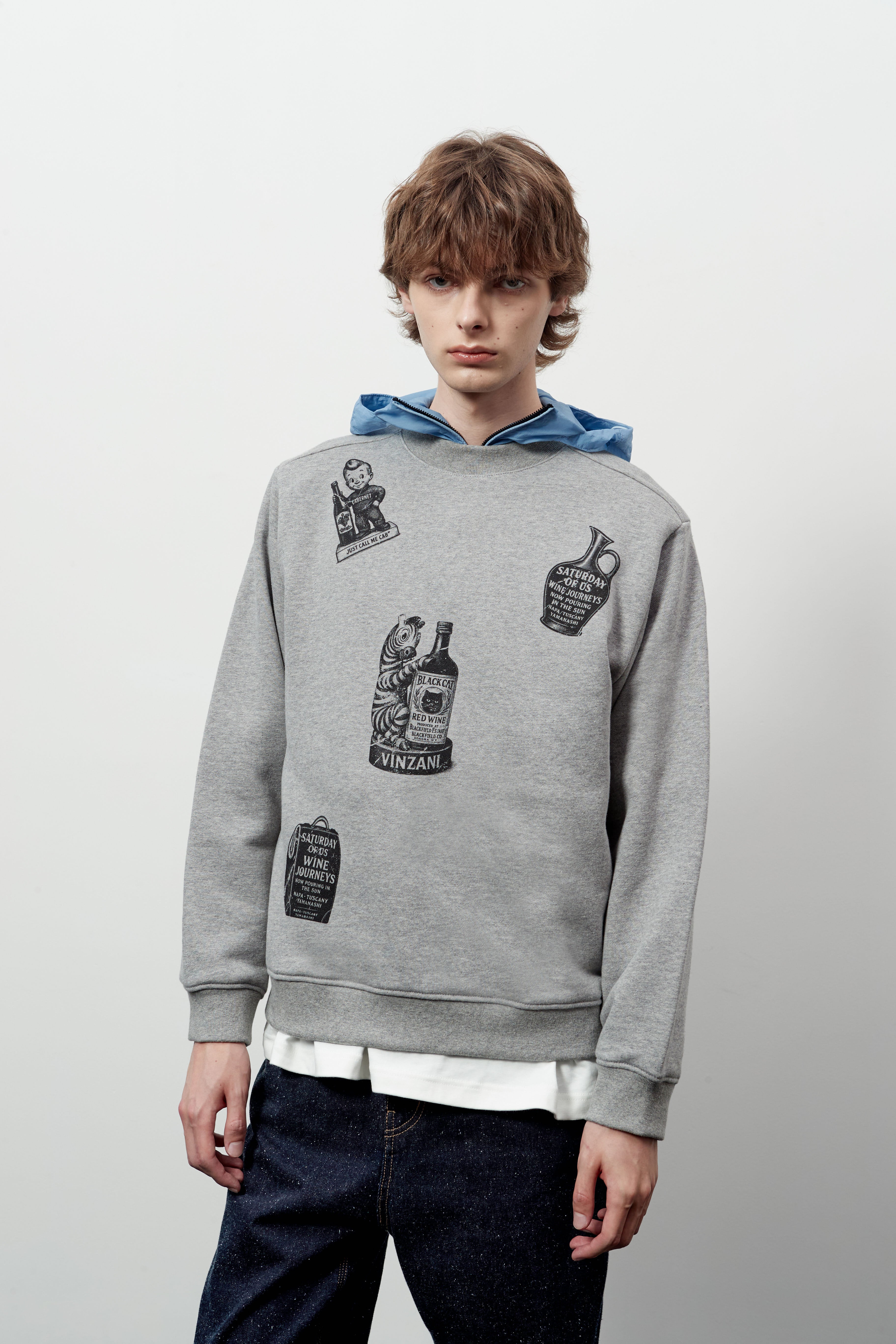 Stu - Printing Sweatshirt Melange (Grey) product image 12 | TRAB K-Fashion Australia