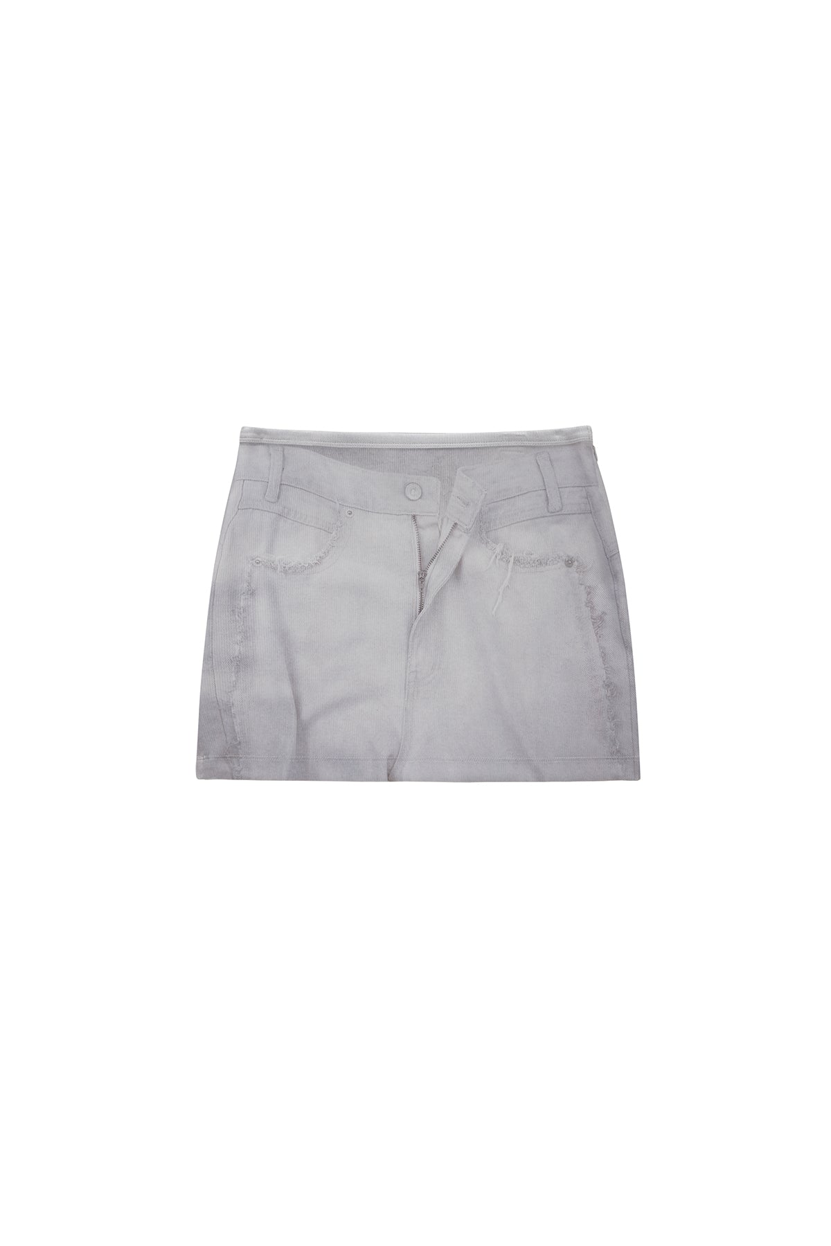 Matin Kim - Denim Printed Jersey Mini Skirt (Sky) product image 1 | TRAB K-Fashion Australia