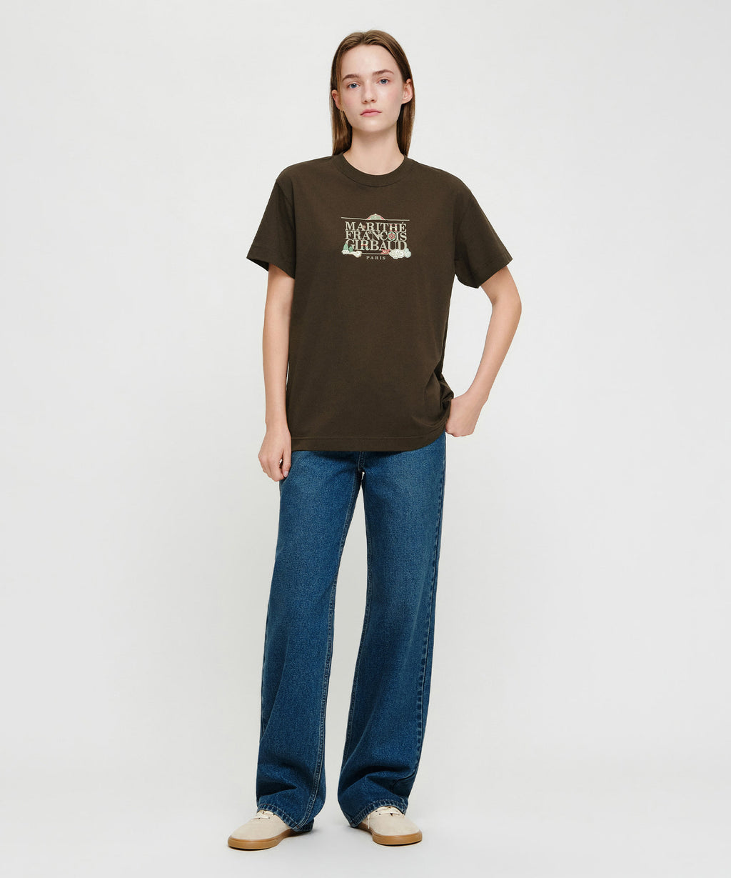 Marithe & Francois Girbaud - Seoul Exclusive Classic Logo Tee (Dark Brown) product image 5 | TRAB K-Fashion Australia