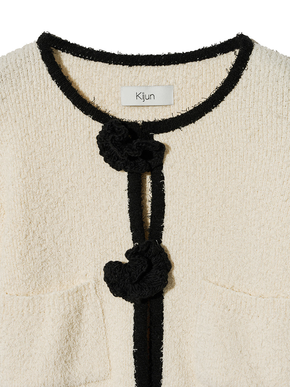 Kijun - Crochet Knit Jacket (Ivory) product image 9 | TRAB K-Fashion Australia