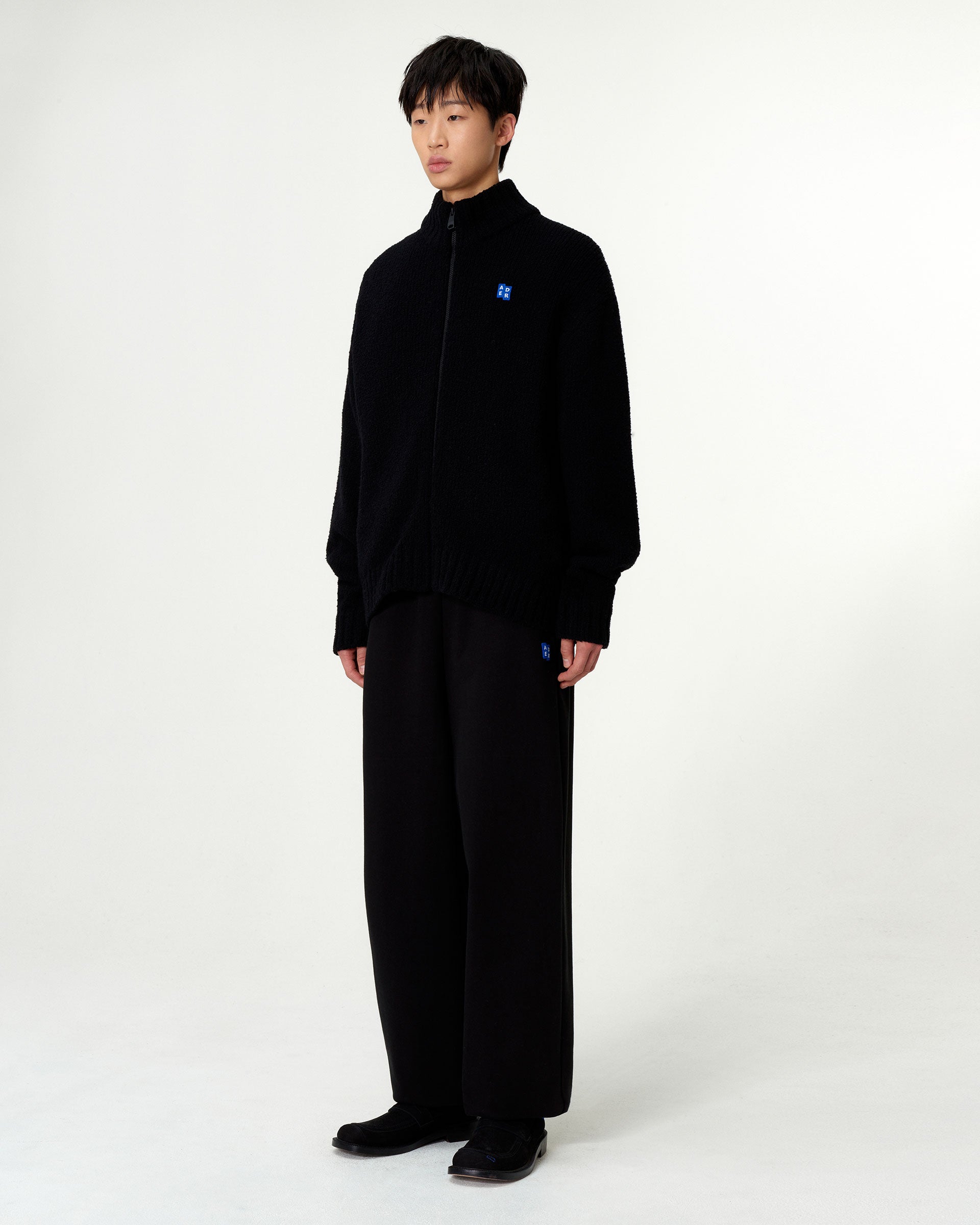 Ader Error - Sig; BL Tag knit zip-up 01 (Noir) product image 4 | TRAB K-Fashion Australia